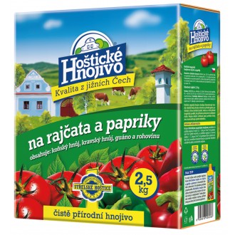 Hoštické - rajčata a papriky 2,5 kg s guánem