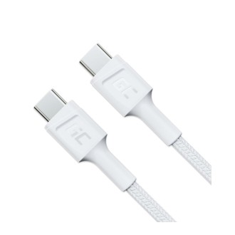GreenCell Green Cell Bílý kabel USB-C typu C 30 cm Green Cell PowerStream, napájení 60 W, rychlé nabíjení 3.0