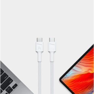 GreenCell Green Cell Bílý kabel USB-C typu C 30 cm Green Cell PowerStream, napájení 60 W, rychlé nabíjení 3.0