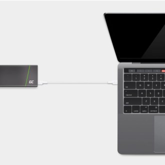 GreenCell Green Cell Bílý kabel USB-C typu C 30 cm Green Cell PowerStream, napájení 60 W, rychlé nabíjení 3.0