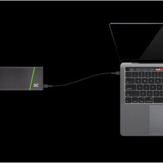 GreenCell USB kabel Green Cell typu C 2 m, černý, rychlé nabíjení Power Delivery (60W), Ultra Charge, QC 3.0