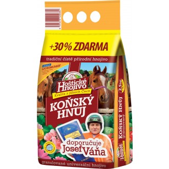 Koňský hnůj Váňův - 2,5 kg + 30% zdarma