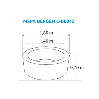 Bazén vířivý MSPA Bergen C-BE042
