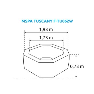 Bazén vířivý MSPA Tuscany  F-TU062W