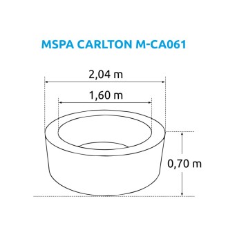 Vířivý bazén MSPA Carlton M-CA062