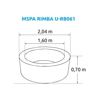 Vířivý bazén MSPA Rimba U-RB062