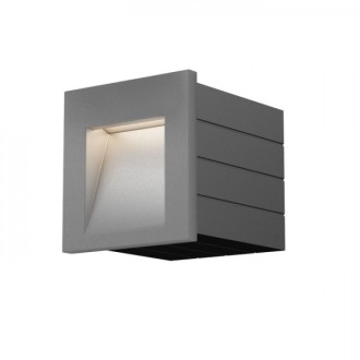 Rendl - TESS SQ zápustná bílá 230V LED 3W IP54 3000K Barva: Šedá
