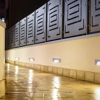 Rendl - RENO SQ INDR nástěnná šedá 230V LED 3W IP65 3000K