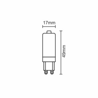NEDES - LED žárovka 4W - G9 / SMD / 4000K - ZLS624CD