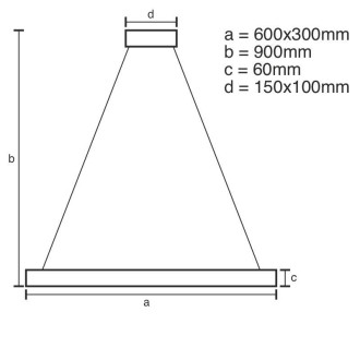 NEDES - LED svítidlo + dálkový ovladač 80W - J4324/B