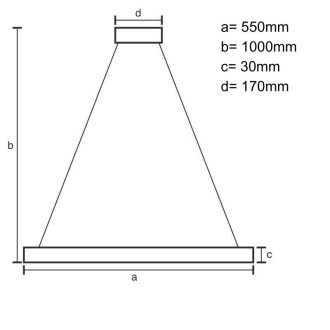 NEDES - LED svítidlo + dálkový ovladač 70W - J4303/B