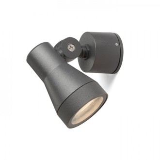 Rendl - DIREZZA nástěnná stříbrnošedá 230V LED GU10 8W IP54 Barva: Šedá