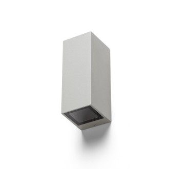 Rendl - DESMOND II nástěnná stříbrnošedá 230V GU10 2x35W IP44