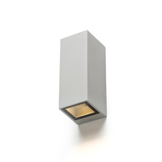 Rendl - DESMOND II nástěnná stříbrnošedá 230V GU10 2x35W IP44