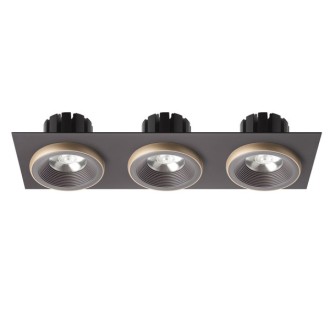 Rendl - SHARM SQ III zápustná bílá měď 230V LED 3x10W 24° 3000K Barva: Černá