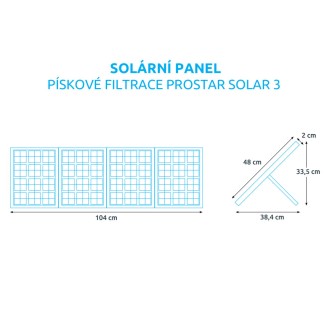 Filtrace bazénová ProStar Solar 3 - 3m3/h