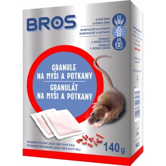 Bros - granule na myši a potkany 140 g