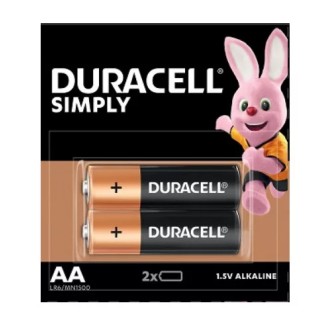 BATERIE DURACELL SIMPLY LR6 1,5v 2ks