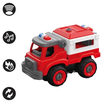 Crosslander Fireman – hasičské auto 3 v 1 s elektrickým šroubovákem
