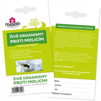 ZDARMA - kartičky Parazit. vosičky proti molicím 200 ks k 160161 (5 ks) r .mat.
