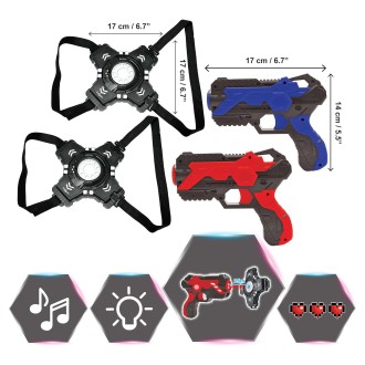 Laser Tag – interaktivní hra se 2 laserovými pistolemi