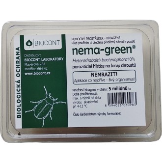 Parazitické hlístice proti ponravám chroustů a chroustků (5 milionů) - NemaGreen