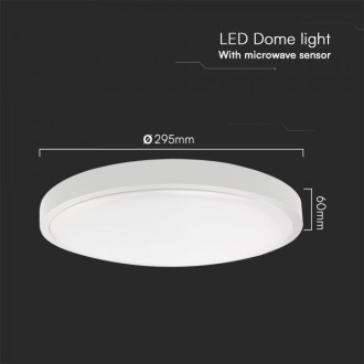 18W LED kuláte svítidlo se senzorem V-TAC SAMSUNG Chip 3000K IP44