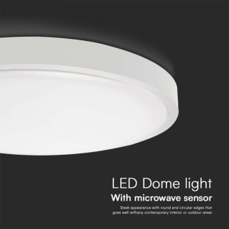 18W LED kuláte svítidlo se senzorem V-TAC SAMSUNG Chip 3000K IP44