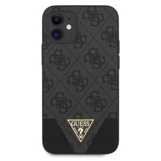 Guess 4G Triangle Zadní Kryt pro iPhone 12/12 Pro 6.1 Grey