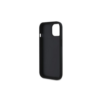 Guess PU 4G Metal Logo Zadní Kryt pro iPhone 14 Černá