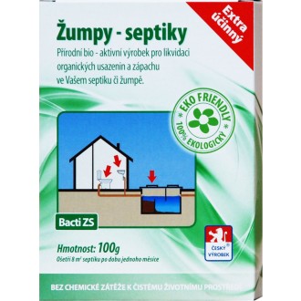 Enzym žumpy a septiky Bacti ZS - 100 g