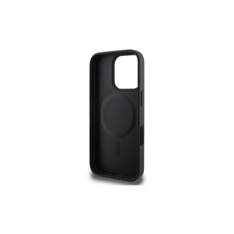Guess PU Classic Logo MagSafe Zadní Kryt pro iPhone 16 Pro Černá