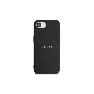 Guess PU Classic Logo MagSafe Zadní Kryt pro iPhone 16e Černá