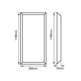 T-led LED panel BLP30120 40W 30x120cm Varianta: Studená bílá