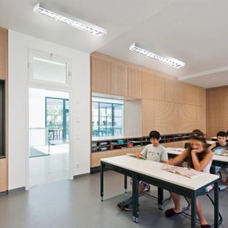 NEDES Bílé svítidlo na 2 x T8 ( 120cm LED trubice ) - TL301