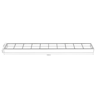 NEDES Bílé svítidlo na 2 x T8 ( 120cm LED trubice ) - TL301