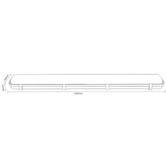 NEDES Svítidlo na 2 x T8 ( 120cm LED trubice ) - TL401
