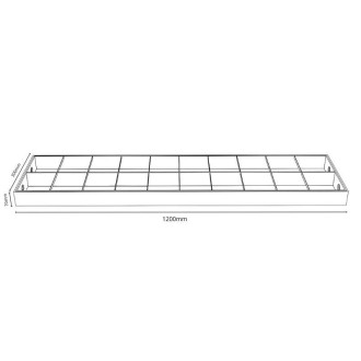 NEDES Bílé svítidlo na 2 x T8 ( 120cm LED trubice ) - TL303
