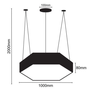 NEDES LED svítidlo 100W / 4000K - LCL7323-H