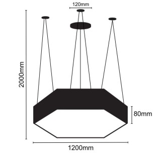 NEDES LED svítidlo 120W / 4000K - LCL7324-H