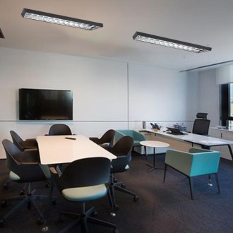 NEDES Černé svítidlo na 2 x T8 ( 120cm LED trubice ) - TL302B