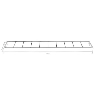 NEDES Černé svítidlo na 2 x T8 ( 120cm LED trubice ) - TL302B