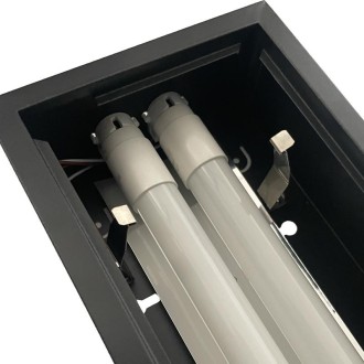 NEDES Černé svítidlo na 2 x T8 ( 120cm LED trubice ) - TL301B