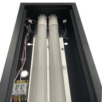 NEDES Černé svítidlo na 2 x T8 ( 120cm LED trubice ) - TL301B
