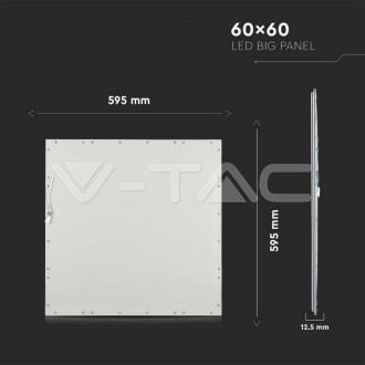 V-TAC LED panel 40W 600 x 600 mm 3000K včetně ovladače-VT-6060 Barevná teplota (К): Teplá bílá 3000K