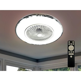 NEDES LED svítidlo + stropní ventilátor + dálkový ovladač 72W - LCL6352