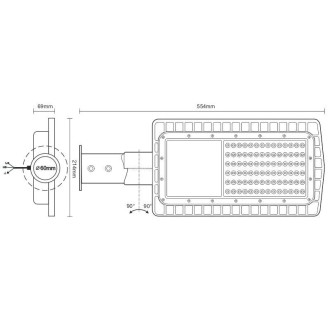 NEDES LED pouliční svítidlo 60W / 5000K - LSL722