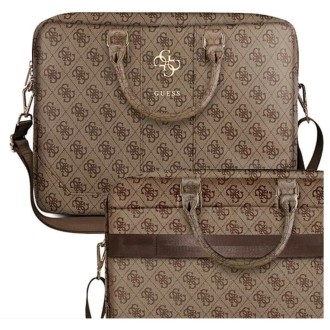 Guess PU 4G Metal Logo Computer Bag 15/16" Brown