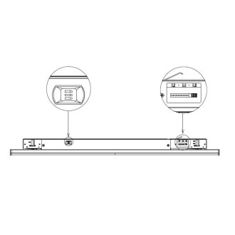 T-led - Lištové LED svítidlo TRITO LT150B 90° 66W černé Varianta: Teplá bílá