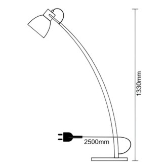 NEDES Designová stojací lampa z masivního dřeva E27 / 60W - WRE162